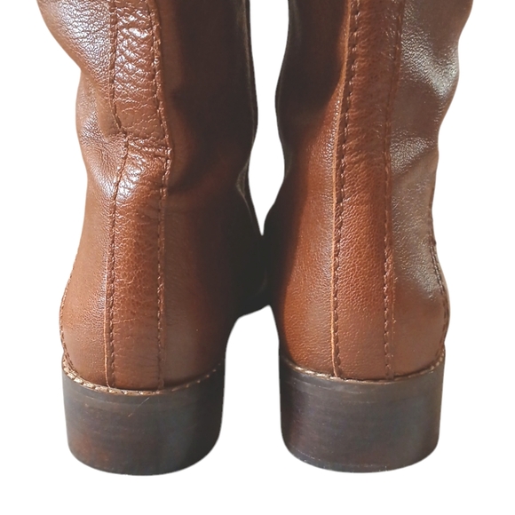 Nine West Tall Brown Leather Knee High Boots size 7 - Picture 8 of 14